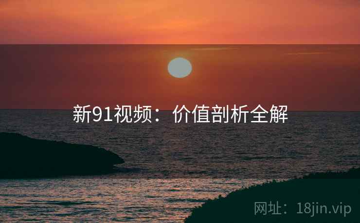新91视频：价值剖析全解  第2张