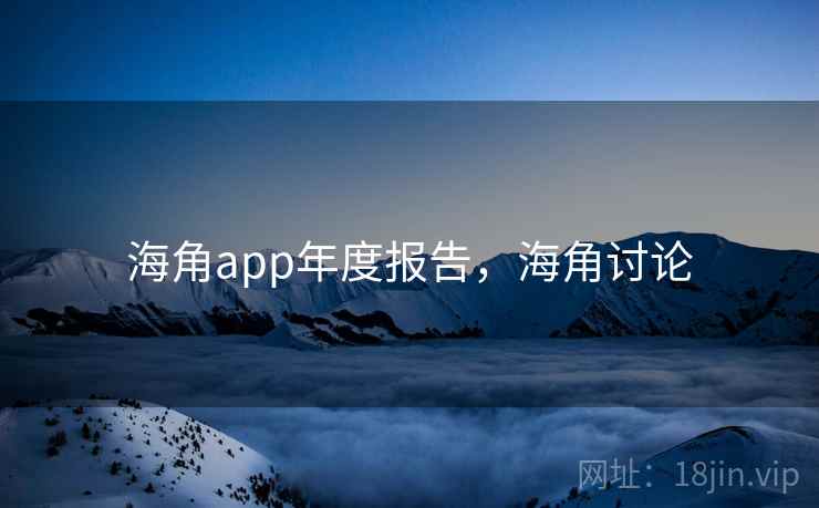 海角app年度报告，海角讨论  第1张